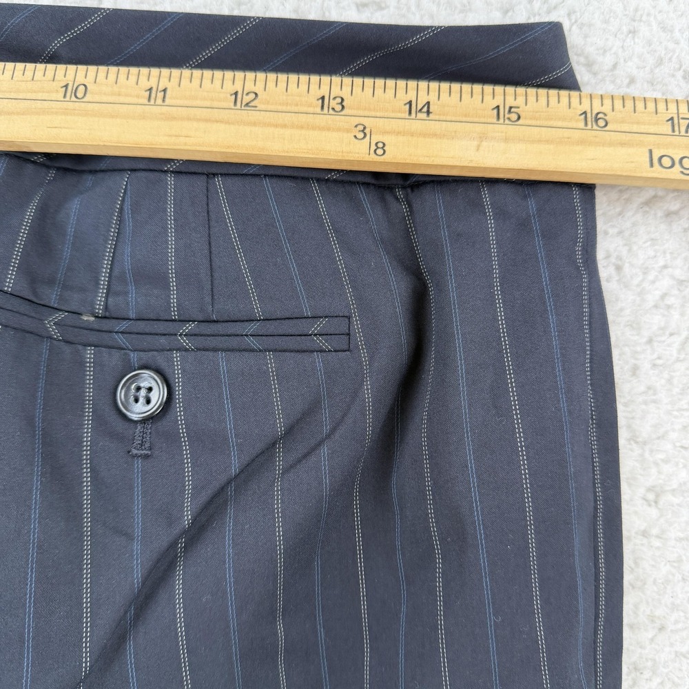 Ann Taylor Dress Pants Womens 6P Gray Pinstripe‎ Lindsay Lined Stretch Twill - Picture 5 of 9